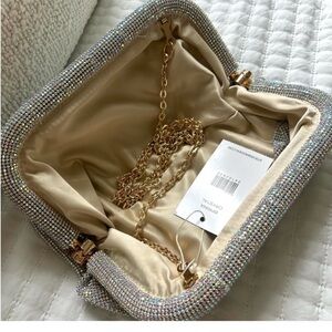 Elegant Crystal Embellished Clutch